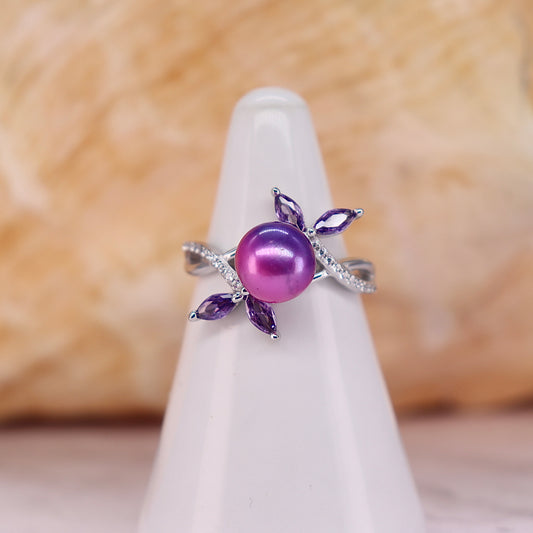 Lilac Kisses Sterling Silver Ring *FINAL SALE*