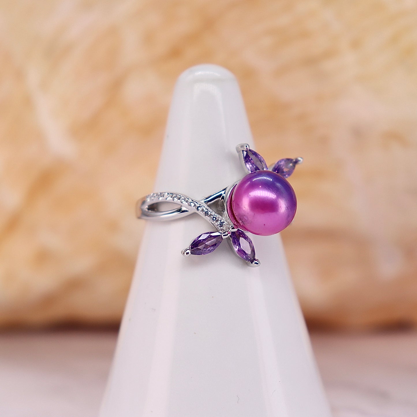 Lilac Kisses Sterling Silver Ring *FINAL SALE*